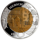 Le Château de Mersch Luxembourg 5 euro commemorative coin Fauna and Flora in Luxembourg
