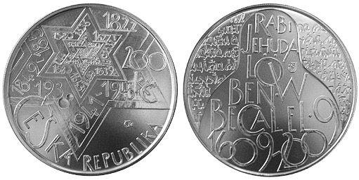 Czech 200 kronen 2009 Rabi Jehuda Löw Czech 200 kronen 2009 Rabi Jehuda Löw