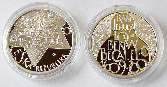 Czech 200 kronen 2009 Rabi Jehuda Löw Czech 200 kronen 2009 Rabi Jehuda Löw