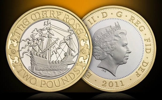 The 2011 UK &pound;2 Mary Rose 